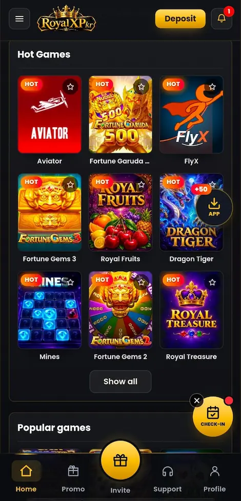 Royal X PKR Game